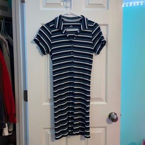 Collared striped dress